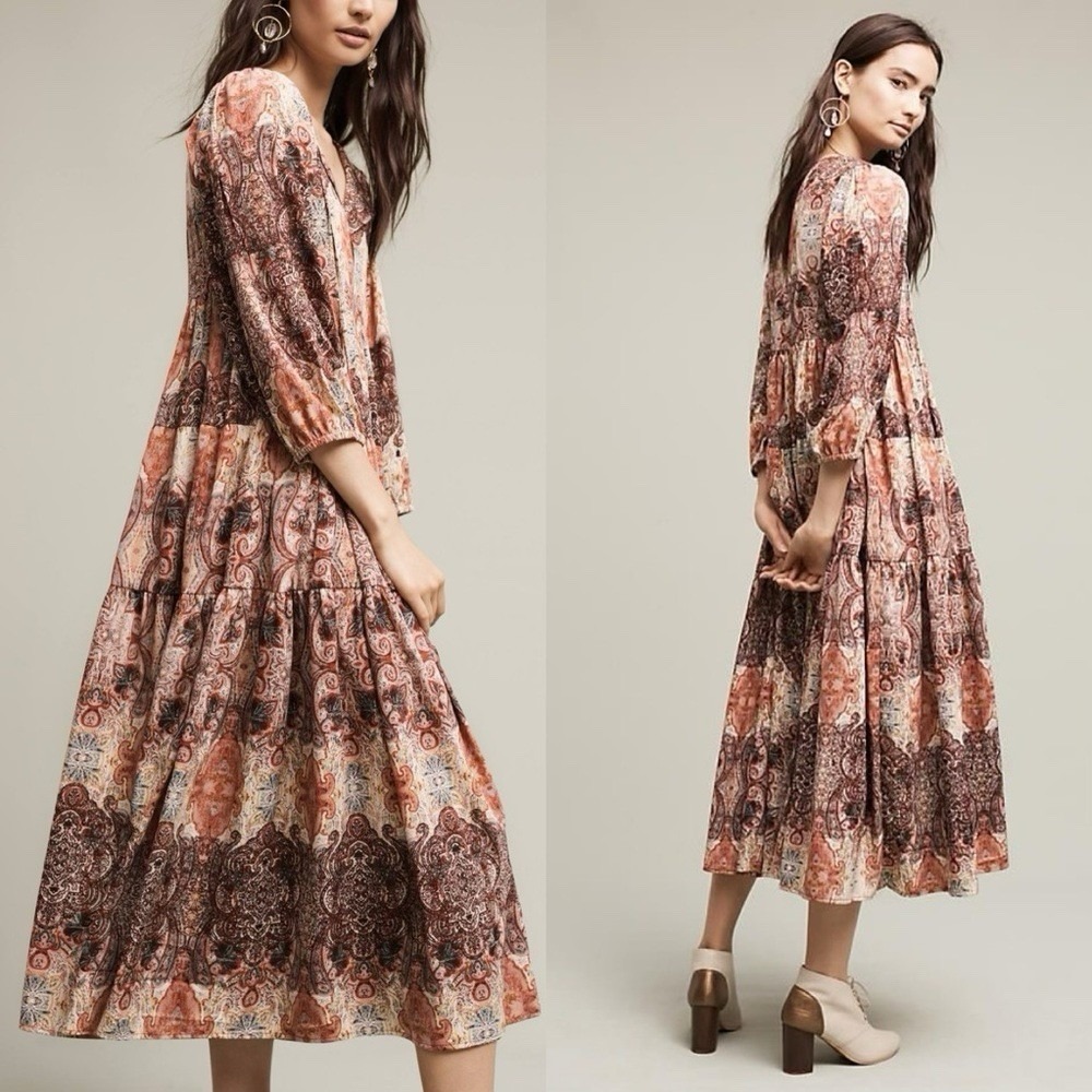 Anthropologie x Raga Evalona Peasant Dress‎ Size XS NWOT Boho